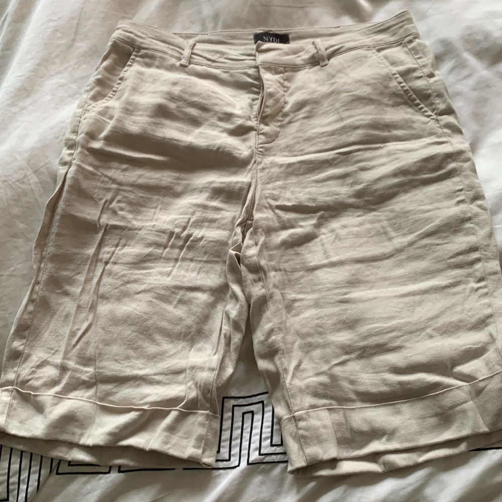 NYDJ linen blend shorts